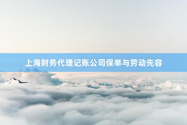 上海财务代理记账公司保举与劳动先容